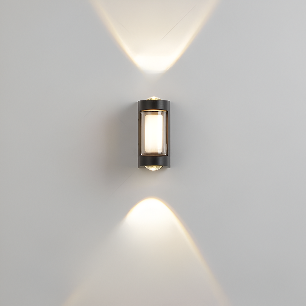 Nordic Minimalist Acrylic Rectangular Outdoor Wall Light LED Up-Down