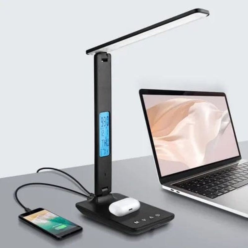 LED Desk Lamp with Wireless Charging Touch Control Adjustable Colour