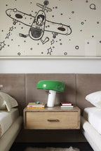 Bello Tafellamp | Italiaans Carrara Marmer, Nostalgisch Silhouet