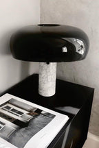Bello Tafellamp | Italiaans Carrara Marmer, Nostalgisch Silhouet