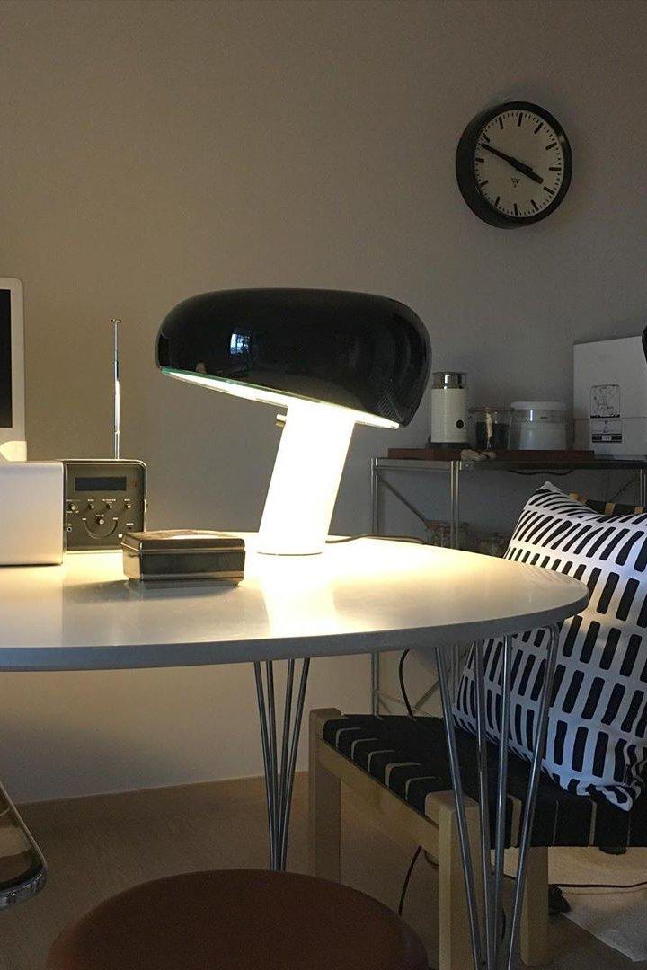 Bello Tafellamp | Italiaans Carrara Marmer, Nostalgisch Silhouet