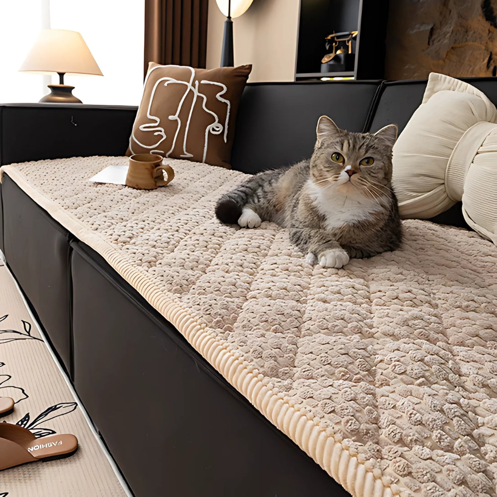 SofaGuard: Quilted Sofa Cover – Non-Slip Sofa Cover as a Pet Protection Blanket