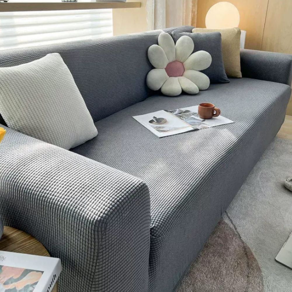 SofaGuard: Waterproof Jacquard Sofa Cover with Non-Slip Back and Easy-Care Fabric – for Living Rooms & Family Households