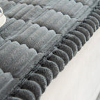 SofaLuxe: Velvet Soft Sofa Cover with Pleated Edge – Elegant Sofa Throw & Protective Blanket