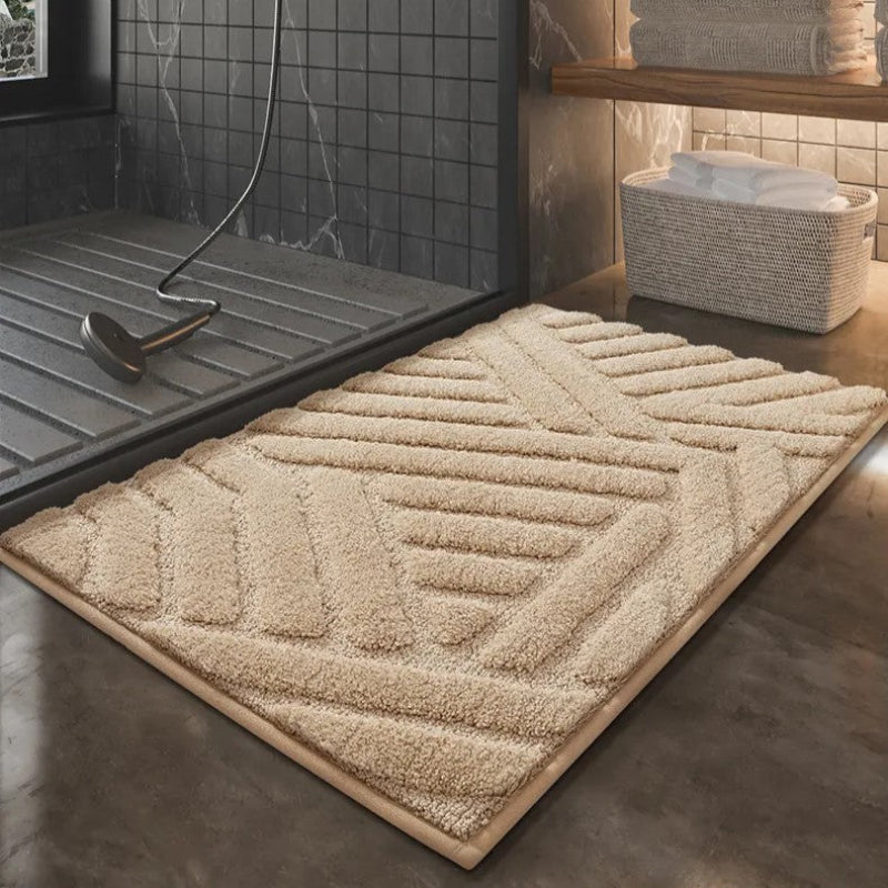 Soft Flocked Non-Slip Bath Mat – Quick-Dry Bathroom Rug for Comfort and Safety, Available in Multiple Sizes