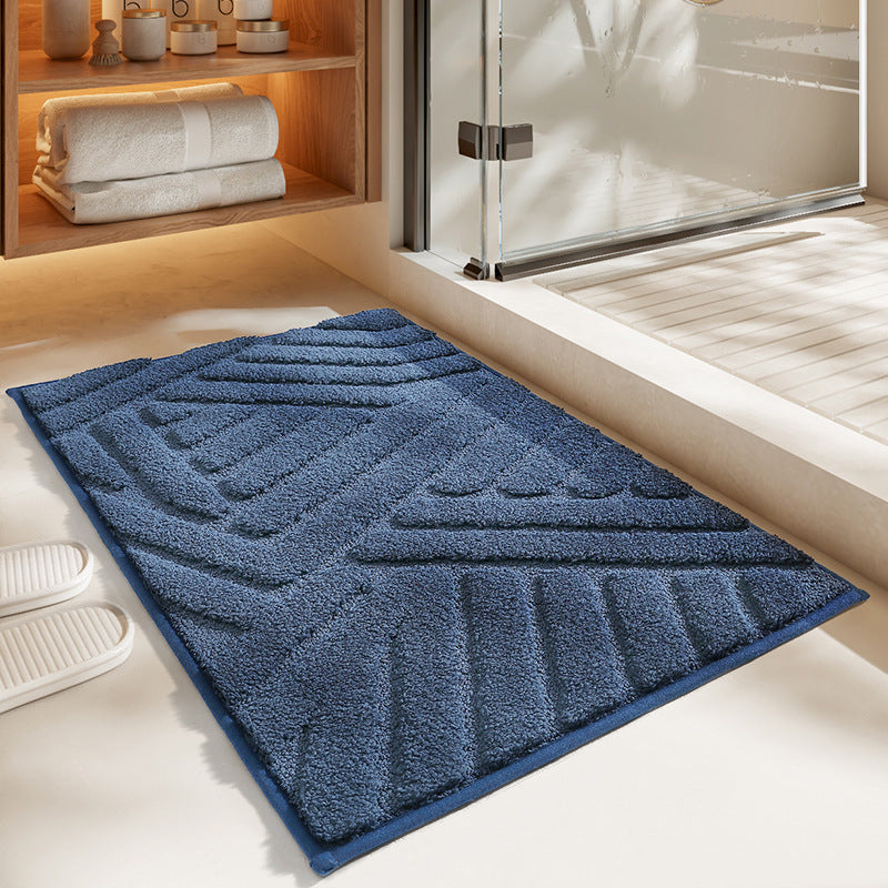 Soft Flocked Non-Slip Bath Mat – Quick-Dry Bathroom Rug for Comfort and Safety, Available in Multiple Sizes