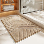 Soft Flocked Non-Slip Bath Mat – Quick-Dry Bathroom Rug for Comfort and Safety, Available in Multiple Sizes