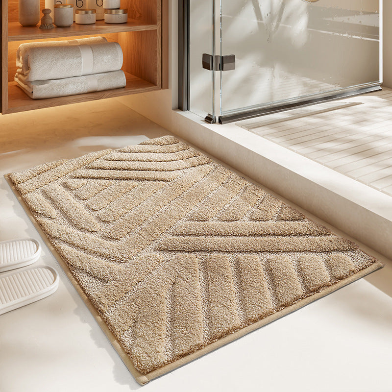 Soft Flocked Non-Slip Bath Mat – Quick-Dry Bathroom Rug for Comfort and Safety, Available in Multiple Sizes