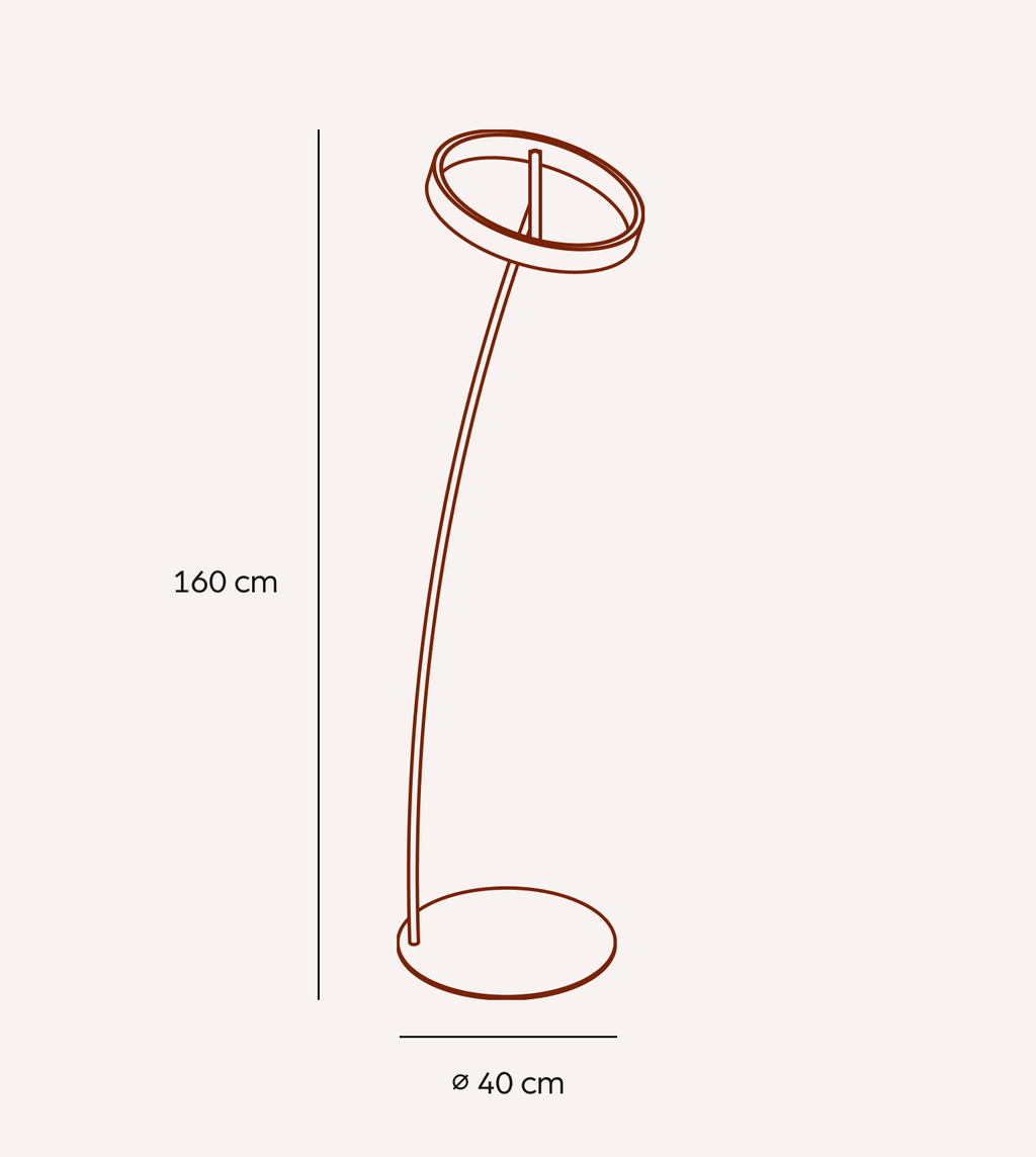 Sola LED Floor Lamp | Stepless Dimming, Adjustable Colour Temperature