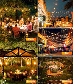 SolaGleam: Solar Ball String Lights G40 – Warm White & Weatherproof for Garden & Balcony