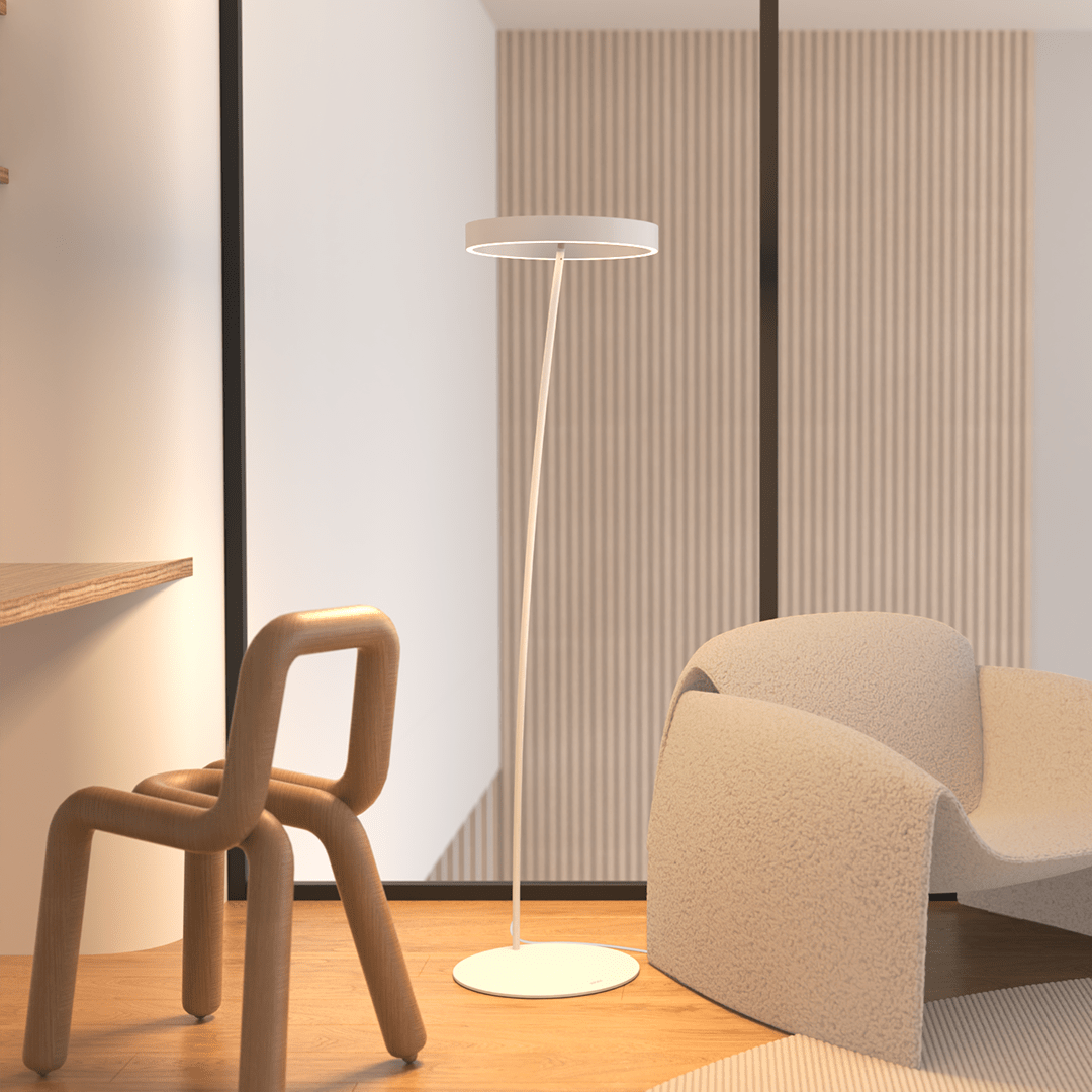Sola LED Floor Lamp | Stepless Dimming, Adjustable Colour Temperature