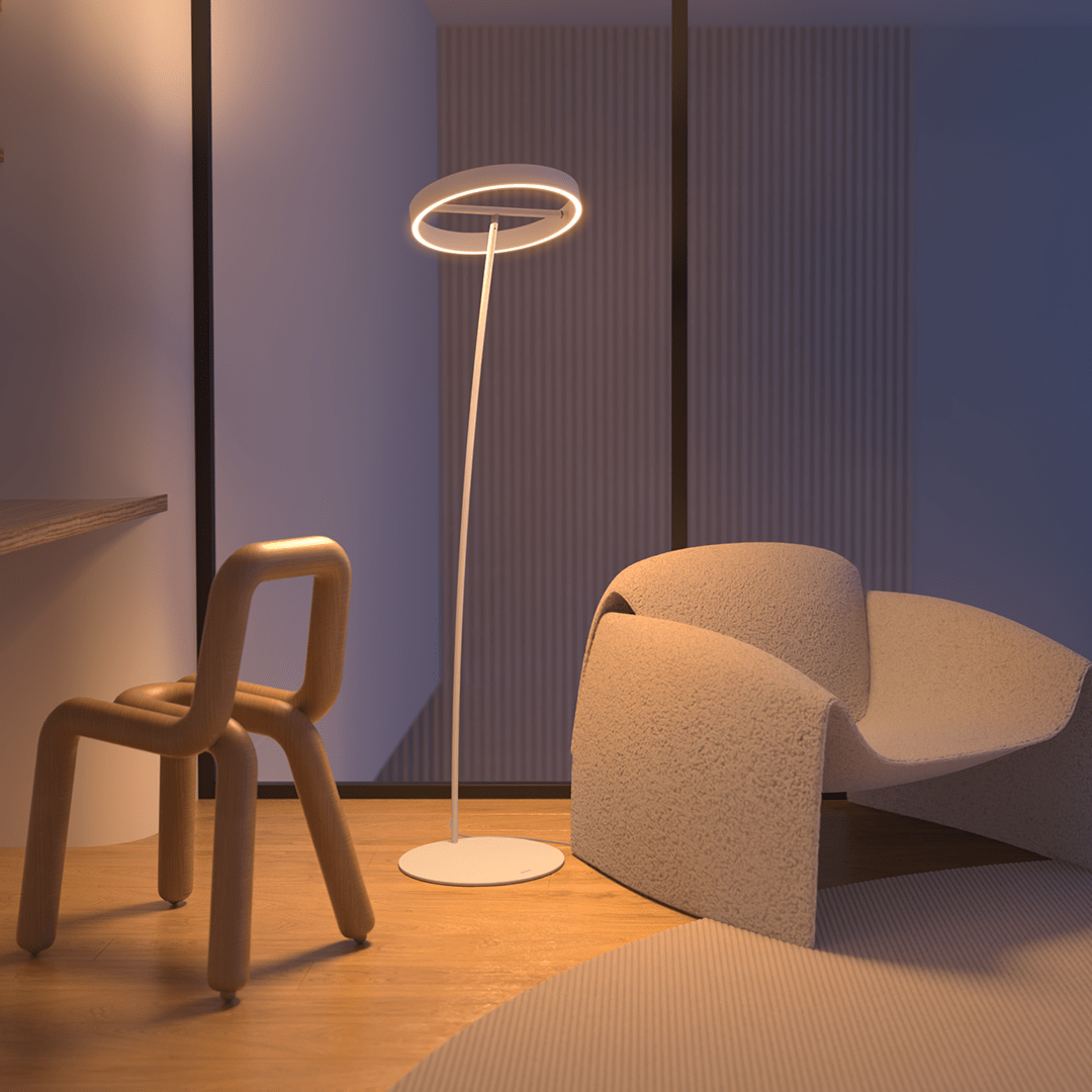Sola LED Floor Lamp | Stepless Dimming, Adjustable Colour Temperature