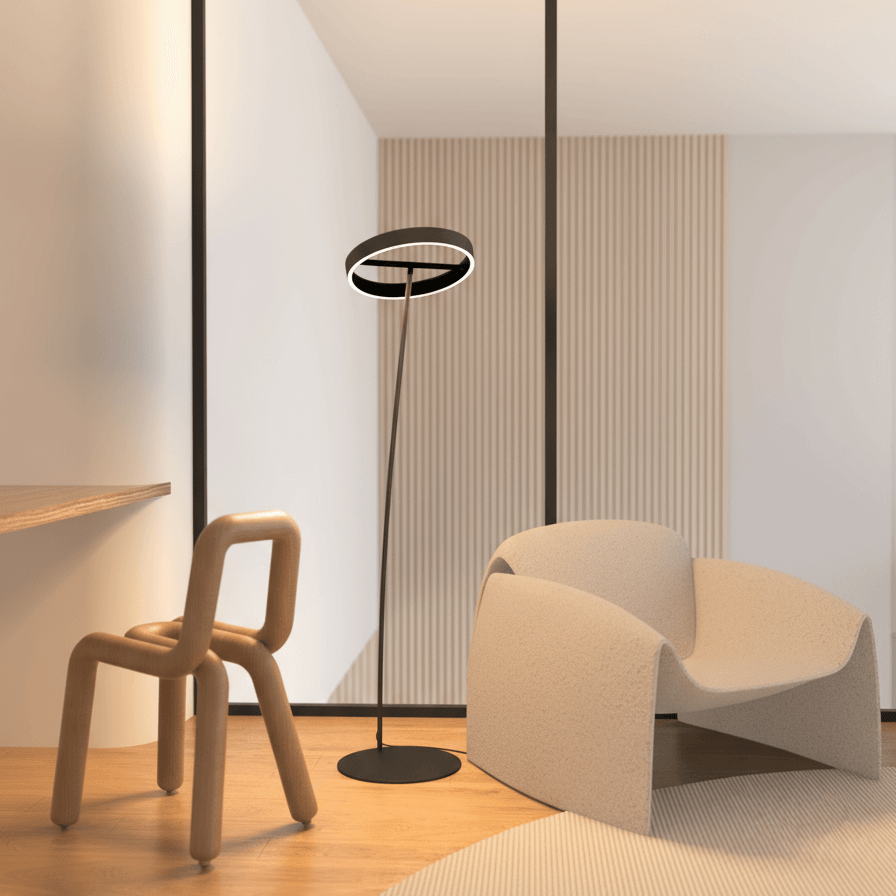 Sola LED Floor Lamp | Stepless Dimming, Adjustable Colour Temperature