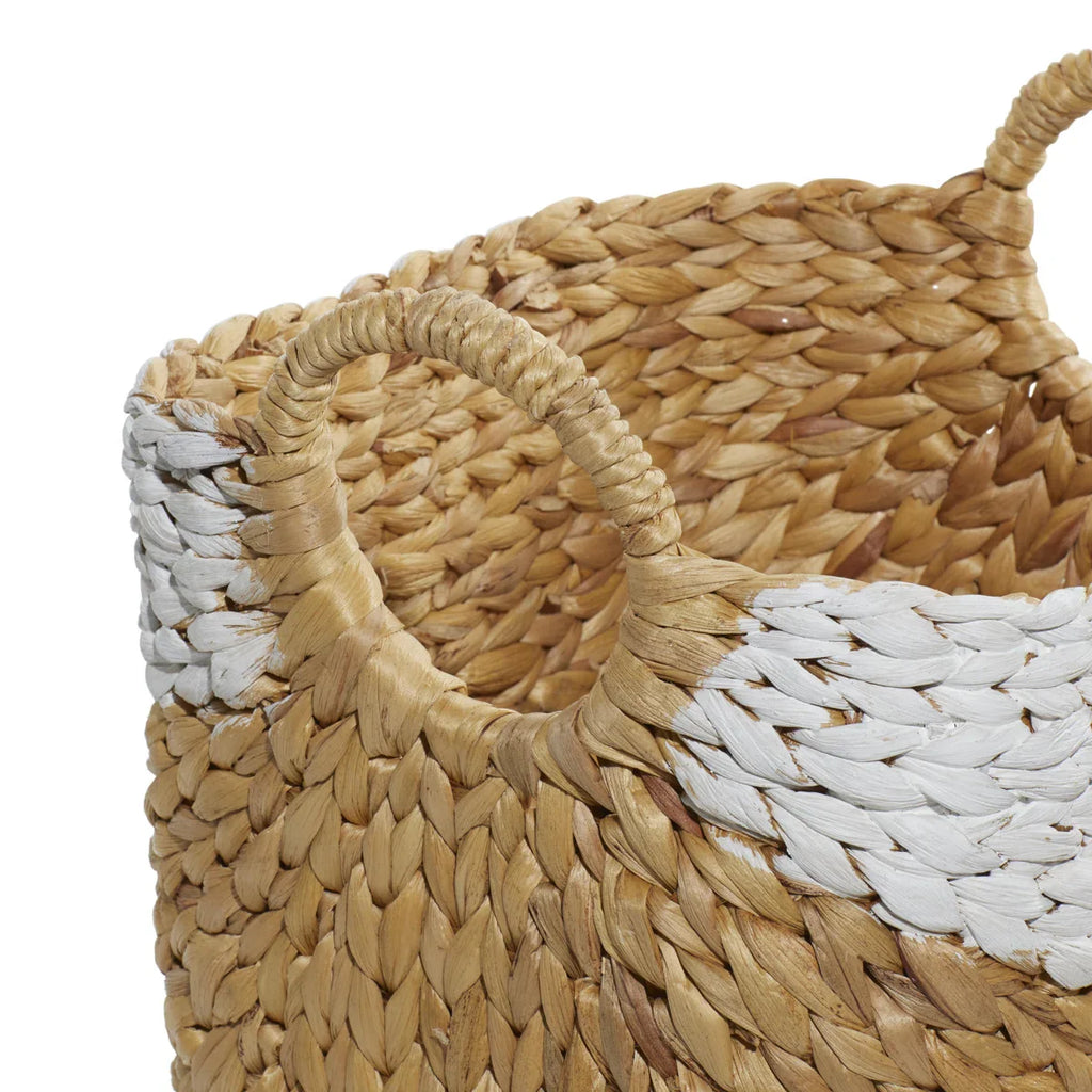 Solana seagrass storage basket set (set of 3)