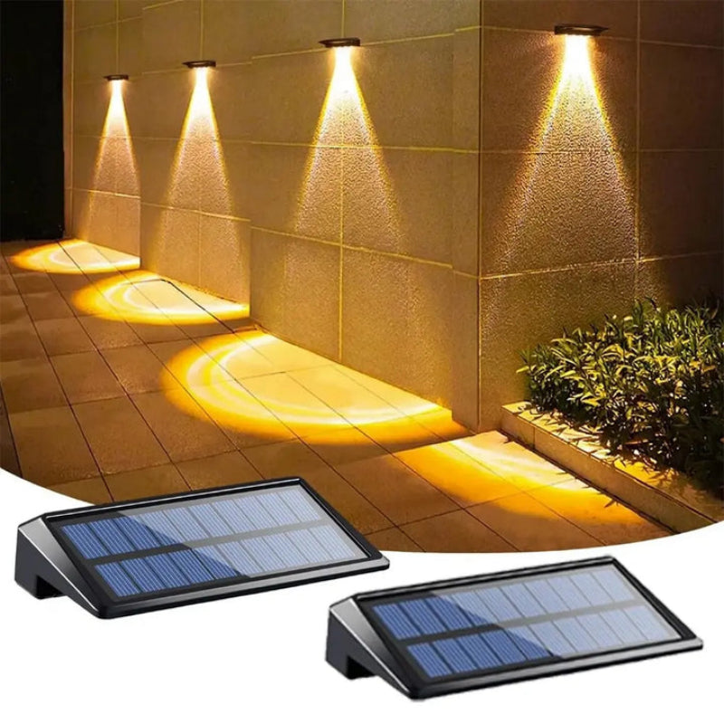 Outdoor Solar Wall Lights LED ABS Polycarbonate Dusk to Dawn Sensor