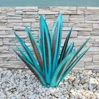 Agave Garden Sculpture, Decorative Accent, Hand Painted Design