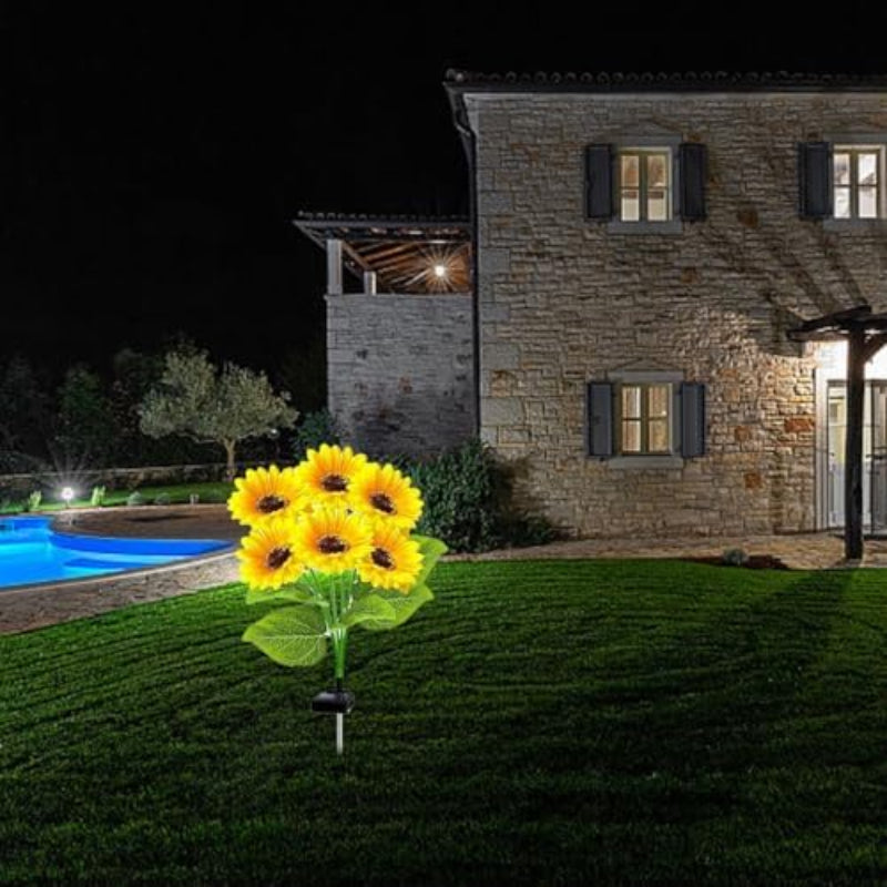 Solar Garden Lights Sunflower Design IP65 Waterproof