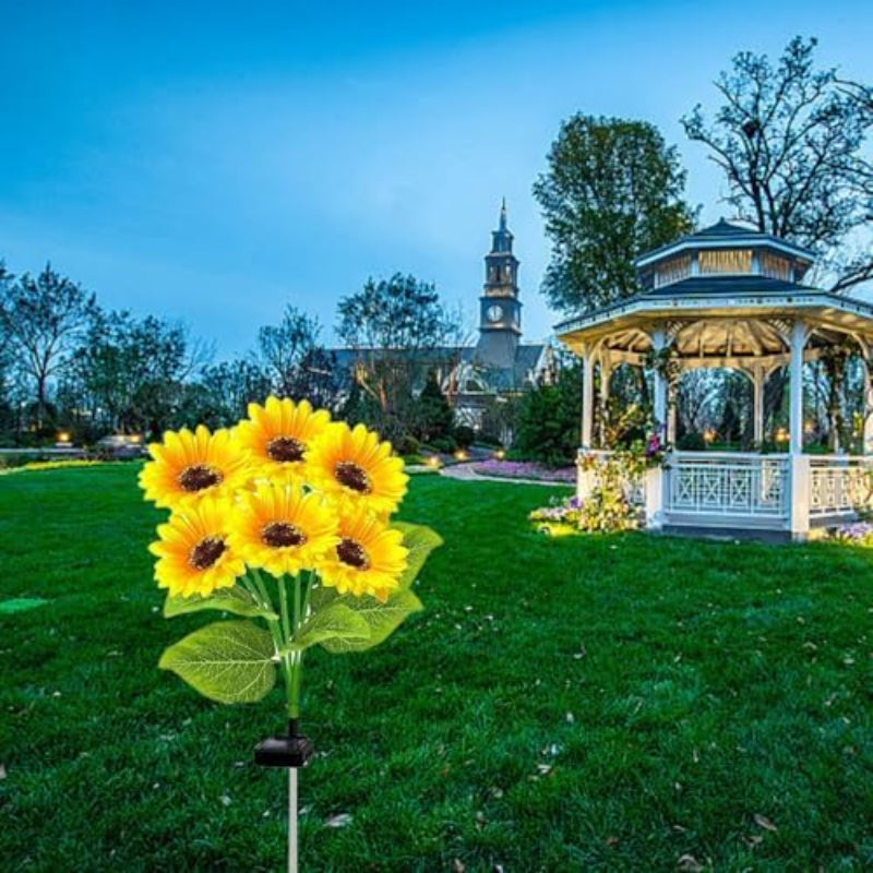 Solar Garden Lights Sunflower Design IP65 Waterproof