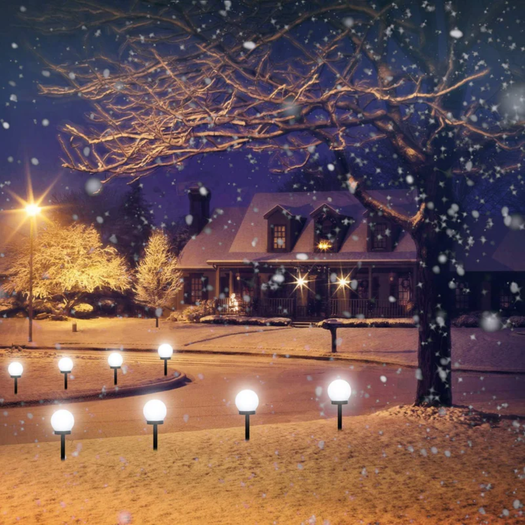 Solar Garden Lights LED Weatherproof Stake Mounted Outdoor Lighting