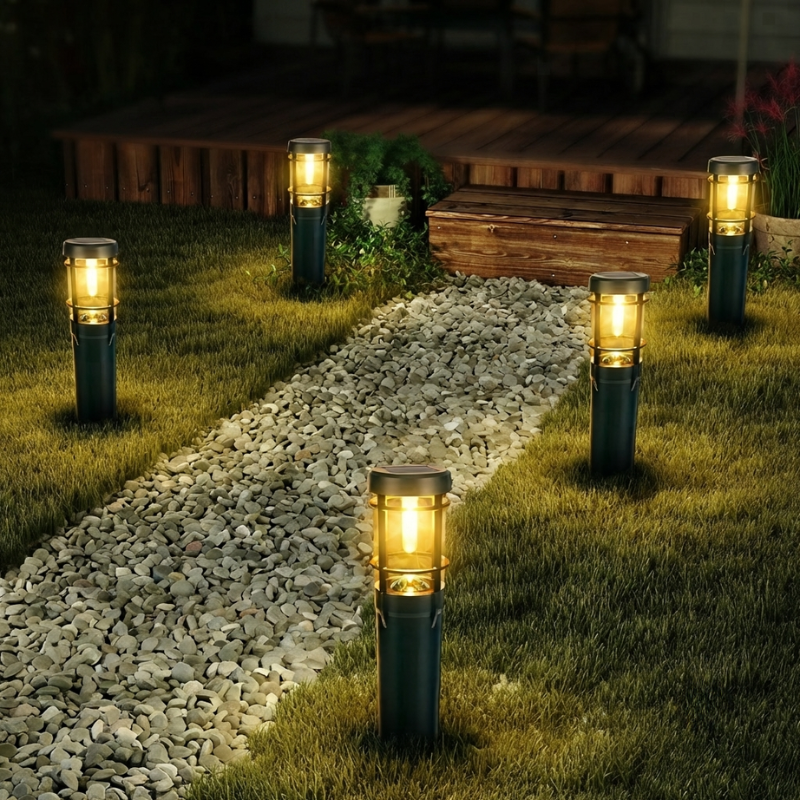 Solar Garden Light Automatic Dusk to Dawn IP65 Waterproof Landscape Path Light