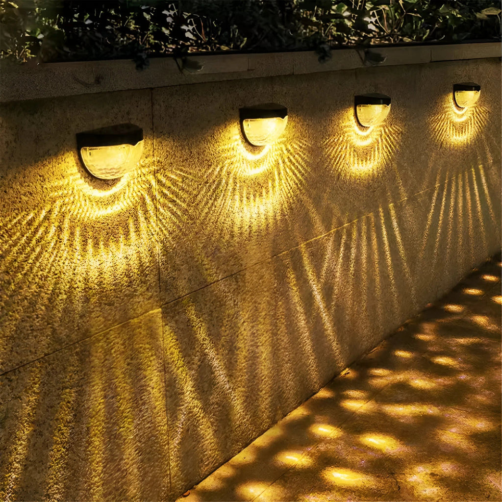 Solar Wall Lamp LED IP65 Weatherproof Plastic with Sensor Outdoor