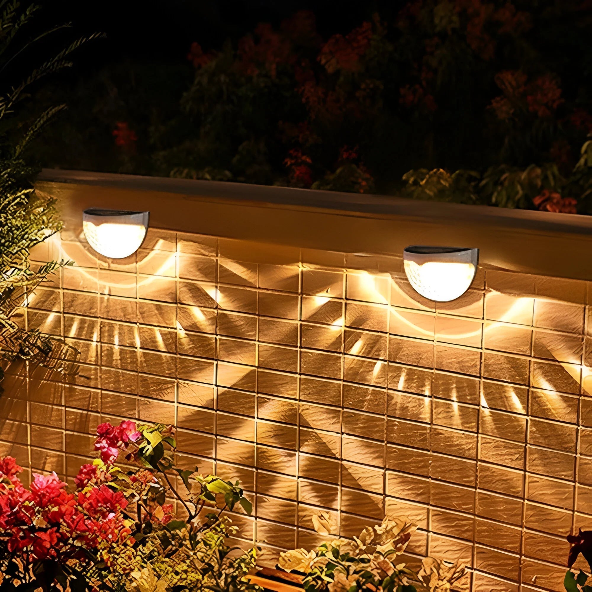 Solar Wall Lamp LED IP65 Weatherproof Plastic with Sensor Outdoor