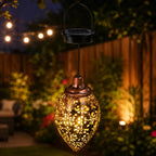 Solar Hanging Lantern, Warm White LED, IP44 Rated, Outdoor