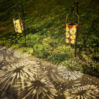 Solar Hanging Lantern, Metal Construction, IP65 Waterproof, LED Light