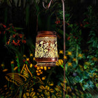 Solar Hanging Lantern, Metal Construction, IP65 Waterproof, LED Light