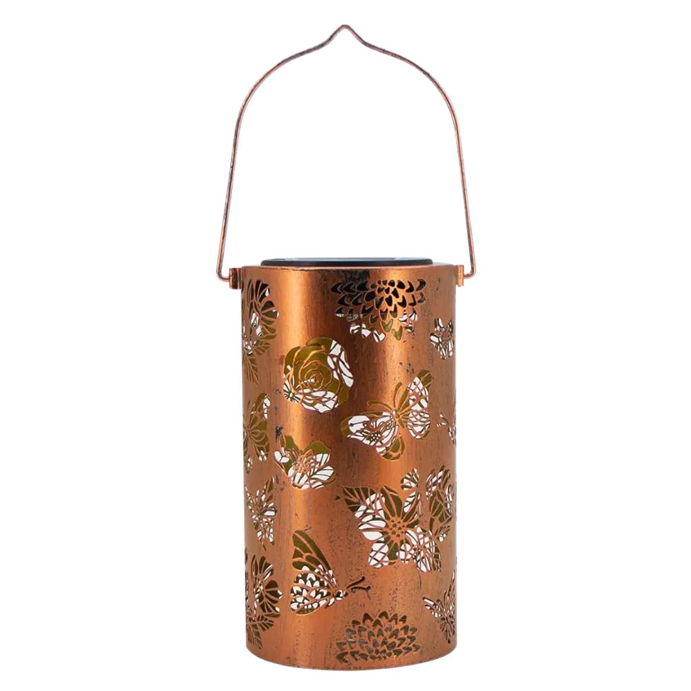 Solar Hanging Lantern, Metal Construction, IP65 Waterproof, LED Light