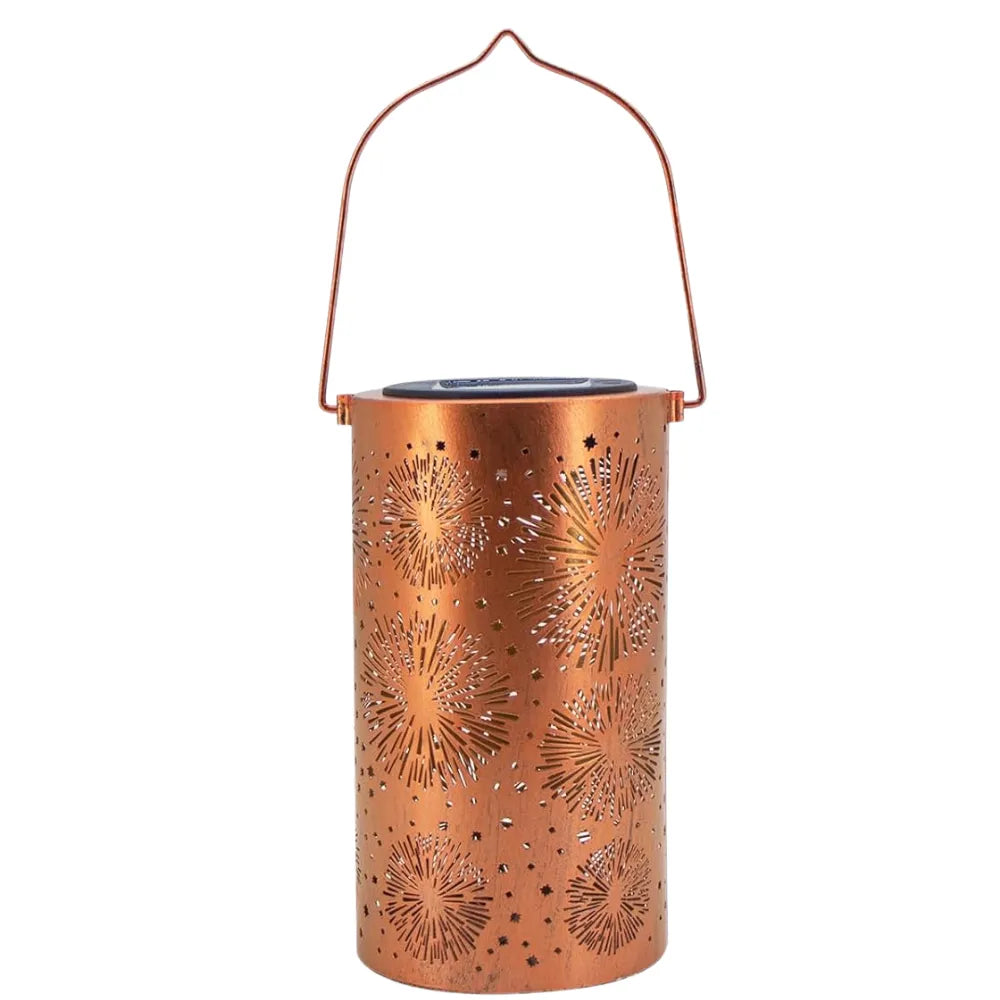 Solar Hanging Lantern, Metal Construction, IP65 Waterproof, LED Light
