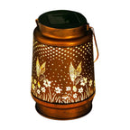Solar Hanging Lantern, Metal Construction, IP65 Waterproof, LED Light