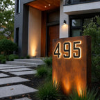 Solar House Number Light