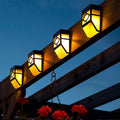Solar LED Wall Sconce Light Outdoor ABS Waterproof Mesh Diffuser Lighting