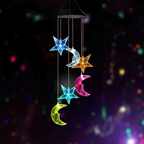 Solar LED Wind Chime Light, Color Changing, Hanging, Waterproof