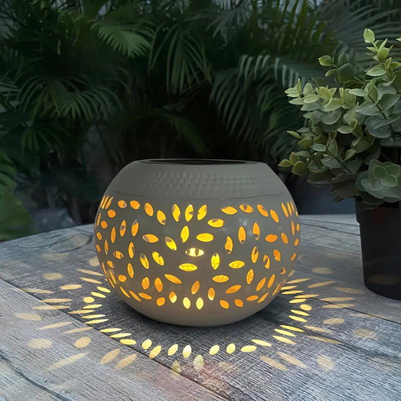 Solar Lantern Outdoor Dusk to Dawn Sensor Garden Light