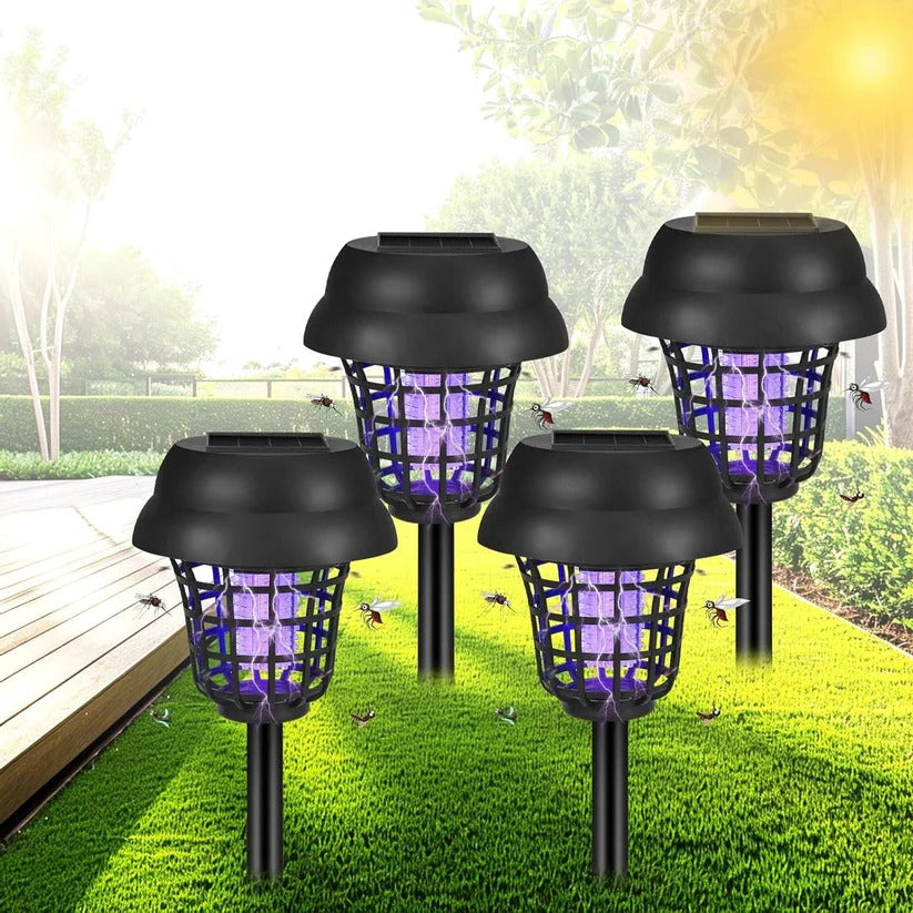 Solar Mosquito Killer Lamp, IP65 Rated, LED Light Source, Ground Mounted