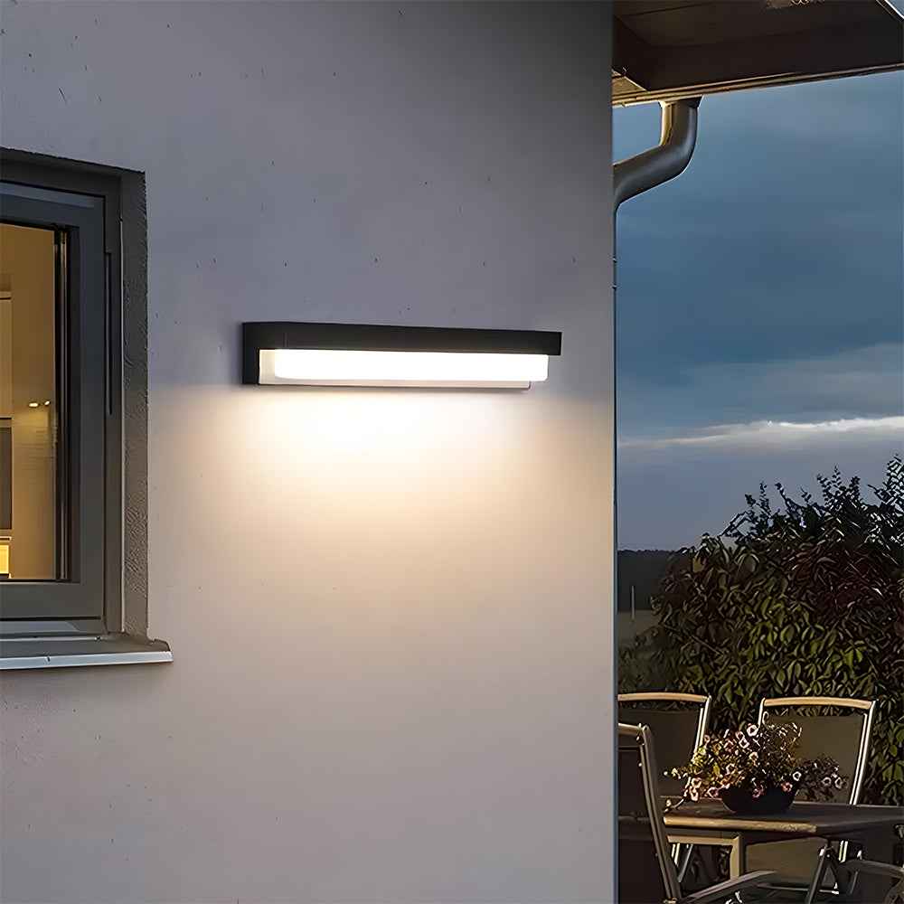 Solar Outdoor Wall Light ABS Acrylic IP65 LED Remote Controlled Lamp