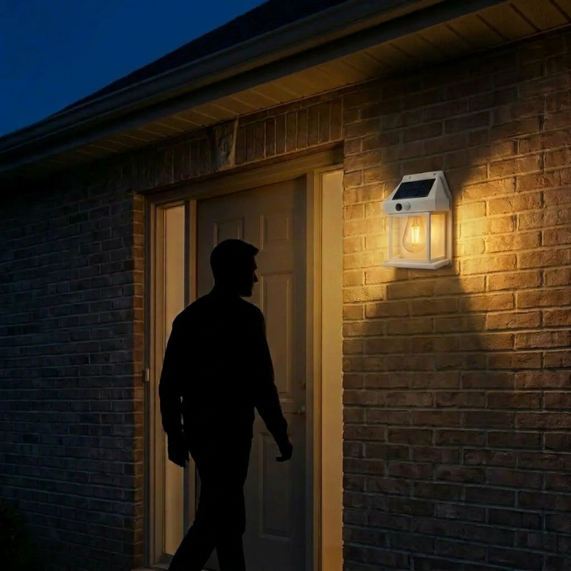 Solar Outdoor Wall Lights IP65 Waterproof Motion Sensor