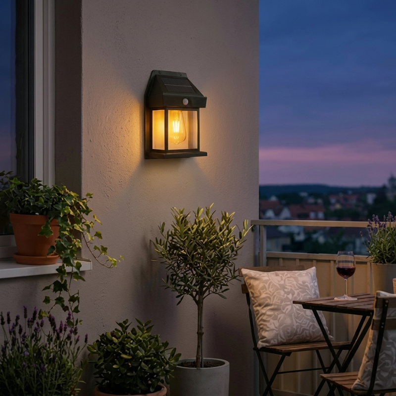 Solar Outdoor Wall Lights IP65 Waterproof Motion Sensor