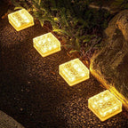 Solar Powered Outdoor Brick Light with Dusk Sensor – Waterproof Solar Garden Lights for Patio and Garden