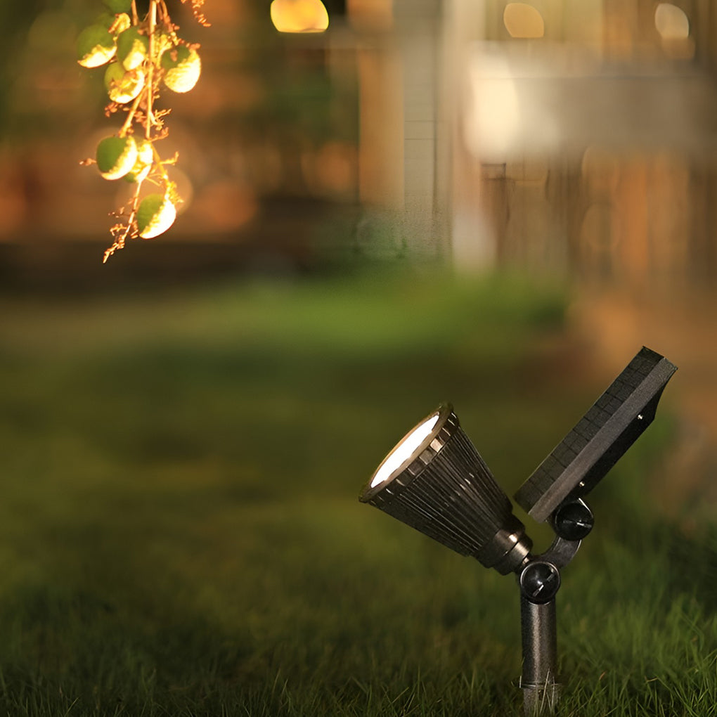 Solar Powered Spotlight, LED Light Source, 7W Power, IP65 Waterproof