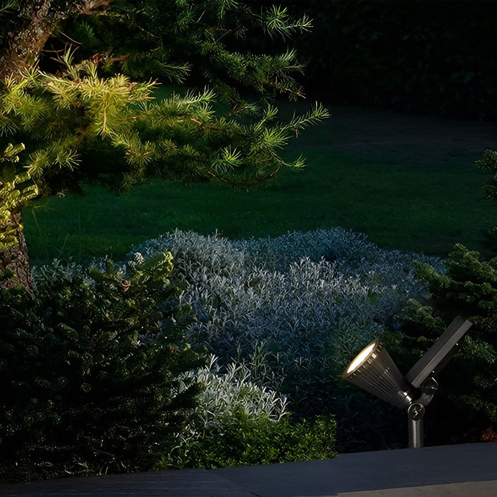 Solar Powered Spotlight, LED Light Source, 7W Power, IP65 Waterproof