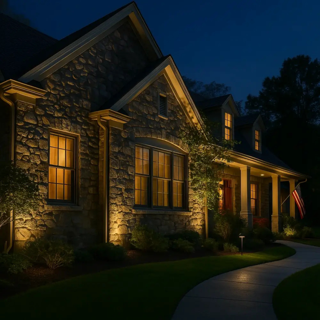 Solar Garden Spotlight LED IP55 Outdoor Light with Dusk Sensor 9 Color Modes