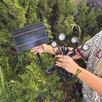 Solar Spotlight Pack LED Outdoor Lighting Weatherproof with Ground Stakes