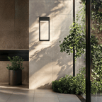 SolaraLux: Modern Outdoor Wall Light with Solar Panel – Stylish LED Lighting for Garden & Terrace