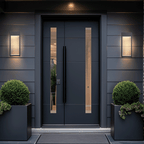 SolaraLux: Modern Outdoor Wall Light with Solar Panel – Stylish LED Lighting for Garden & Terrace