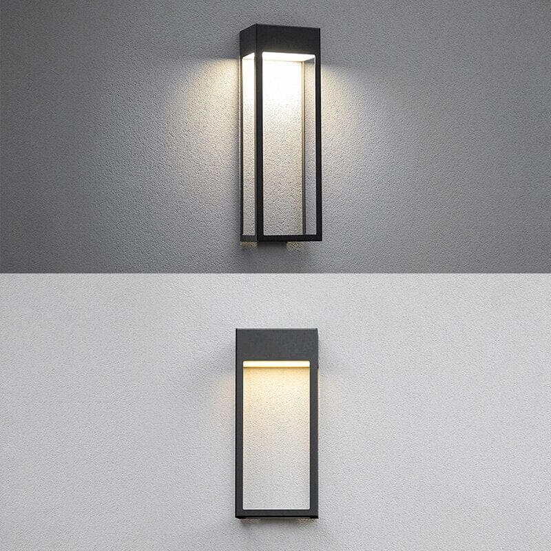 SolaraLux: Modern Outdoor Wall Light with Solar Panel – Stylish LED Lighting for Garden & Terrace
