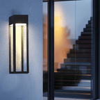 SolaraLux: Modern Outdoor Wall Light with Solar Panel – Stylish LED Lighting for Garden & Terrace