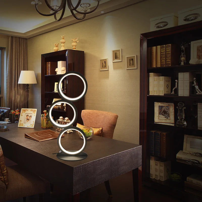 SolarisBeam: Modern LED Table Lamp – Warm Light for Living Room & Office